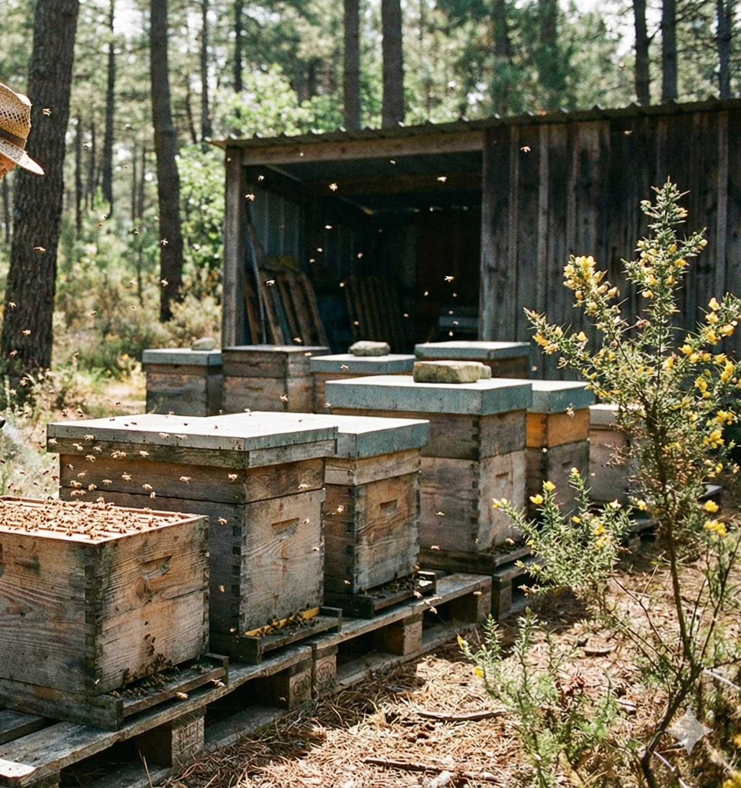 Rucher dans les Landes